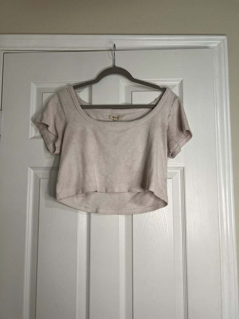 Madewell Scoopneck Crop Tee Size L